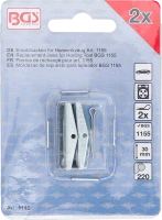 Tartalék szorítópofák honolószerszámhoz BGS 1155 | 30 mm-es pofák | K 220 | 2 darabos