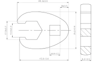 Hollanderkulcs | 10 mm (3/8") | 17 mm