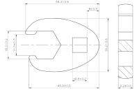 Hollanderkulcs | 10 mm (3/8") | 18 mm