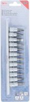 Behajtófej-készlet | 6,3 mm (1/4") | Lapos, csillag PH / PZ | 12 darabos