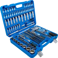 Dugókulcskészlet, hatszögletű | 6,3 mm (1/4") / 10 mm (3/8") / 12,5 mm (1/2") | 192 darabos