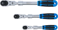 Racsnis kulcs készlet | kihúzható, hajlítható | 6,3 mm (1/4") - 10 mm (3/8") - 12,5 mm (1/2") | 3 darabos