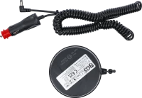 Akkus forgó jelzőfény| sárga | mágnessel | 12 V / 24 V | Ø 130 mm