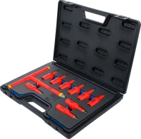 VDE-behajtófej készlet | 12,5 mm (1/2") | T-profil (Torx) T20 - T55 | 10 darabos
