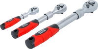 Racsnis kulcs készlet | kihúzható | 6,3 mm (1/4") - 10 mm (3/8") - 12,5 mm (1/2") | 3 darabos