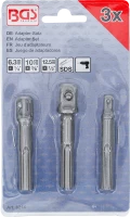 Adapterkészlet | SDS - 6,3 mm (1/4"), 10 mm (3/8"), 12,5 mm (1/2") | 3 darabos