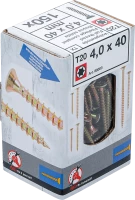 Univerzális csavarok | T-profil (Torx) T20 | 4,0 x 40 mm | 150 db
