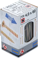 Univerzális csavarok | T-profil (Torx) T20 | 4,0 x 60 mm | 110 db