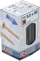 Univerzális csavarok | T-profil (Torx) T25 | 5,0 x 80 mm | 50 db