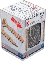 Univerzális csavarok | T-profil (Torx) T20 | 4,5 x 50 mm | 1 kg / 290 db
