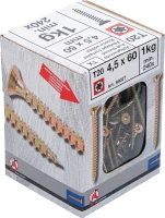 Univerzális csavarok | T-profil (Torx) T20 | 4,0 x 60 mm | 1 kg / 240 db