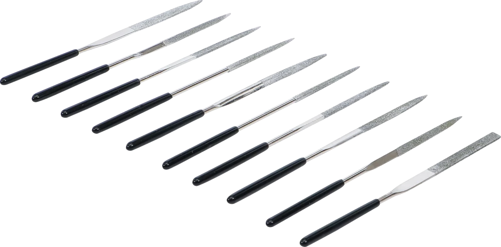 Gyémántreszelő-készlet | egyenes | 140 x 3 mm | 10 darabos