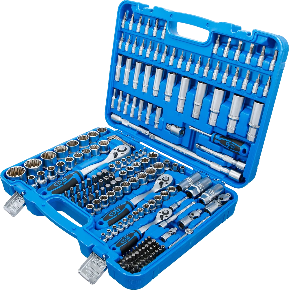 Dugókulcskészlet Gear Lock | 6,3 mm (1/4") / 10 mm (3/8") / 12,5 mm (1/2") | 192 darabos