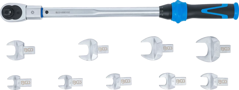 Nyomatékkulcs-készlet | 14 x 18 mm-es szerszámfejekhez | 40 - 210 Nm | 11 darabos