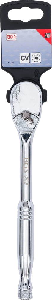 Racsnis kulcs | Tömör acél | finomfogazású | 10 mm (3/8")