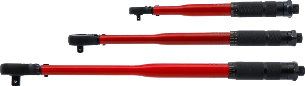 Nyomatékkulcs-készlet | 6,3 mm (1/4") 2 - 24 Nm, 10 mm (3/8") 19 - 110 Nm, 12,5 mm (1/2") 28 - 210 Nm | 3 darabos