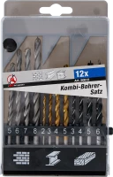 Kombi fúrókészlet | 2 - 8 mm | 12 darabos