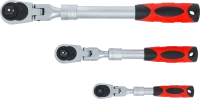 Racsnis kulcs készlet | kihúzható, hajlítható | 6,3 mm (1/4") - 10 mm (3/8") - 12,5 mm (1/2") | 3 darabos