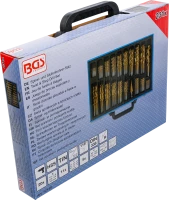 Fúró készlet lépcsős fúróval | HSS | titánnal ötvözött nitrátozott | 1 - 10 mm | 231 darabos