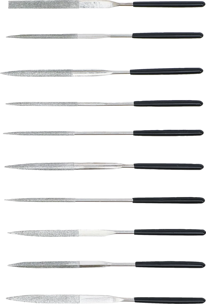 Gyémántreszelő-készlet | egyenes | 140 x 3 mm | 10 darabos