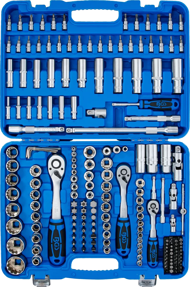 Dugókulcskészlet Gear Lock | 6,3 mm (1/4") / 10 mm (3/8") / 12,5 mm (1/2") | 192 darabos
