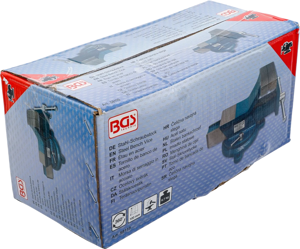 Acél satu kovácsolt 100 mm szorítópofák