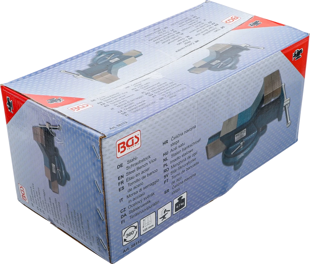 Acél satu kovácsolt 125 mm szorítópofák