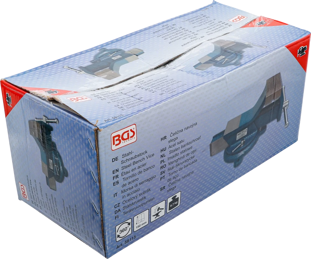 Acél satu kovácsolt 150 mm szorítópofák