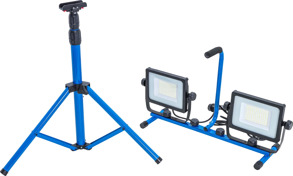 Duo-SMD-LED munkalámpa | állvánnyal | 2 x 70 W