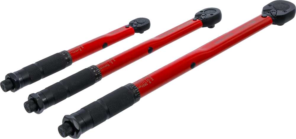 Nyomatékkulcs-készlet | 6,3 mm (1/4") 2 - 24 Nm, 10 mm (3/8") 19 - 110 Nm, 12,5 mm (1/2") 28 - 210 Nm | 3 darabos