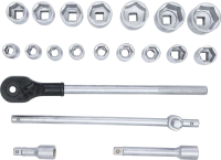 Dugókulcskészlet | 20 mm (3/4") | 19 - 50 mm | 20 darabos