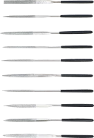 Gyémántreszelő-készlet | egyenes | 140 x 3 mm | 10 darabos