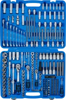 Dugókulcskészlet, hatszögletű | 6,3 mm (1/4") / 10 mm (3/8") / 12,5 mm (1/2") | 214 darabos