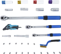 Nyomatékkulcs-készlet | 6,3 mm (1/4"), 10 mm (3/8"), 12,5 mm (1/2") | 31 darabos