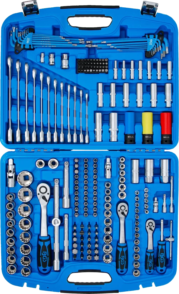 Dugókulcskészlet Gear Lock | 6,3 mm (1/4") / 10 mm (3/8") / 12,5 mm (1/2") | 218 darabos