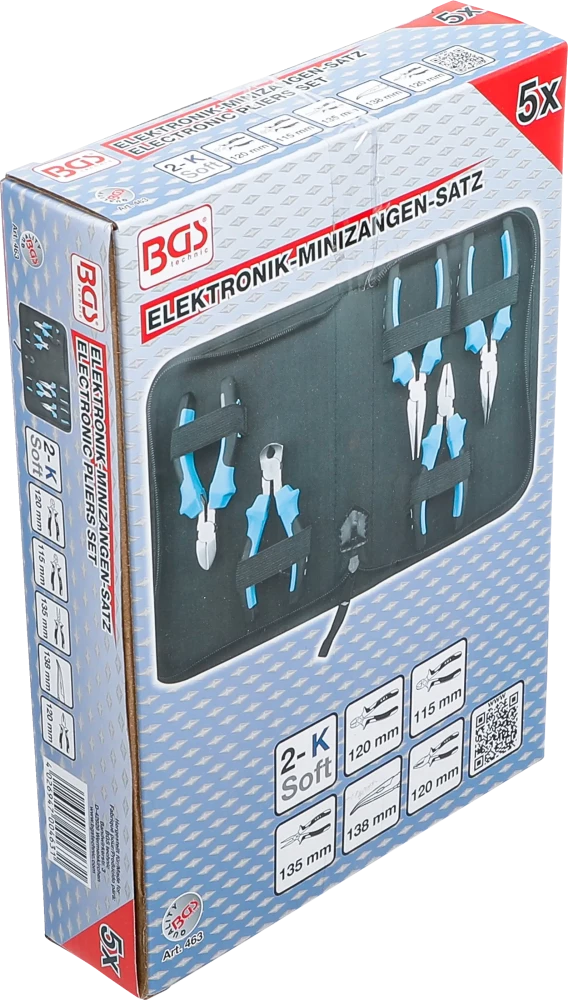 Elektronikai mini fogókészlet | 5 darabos