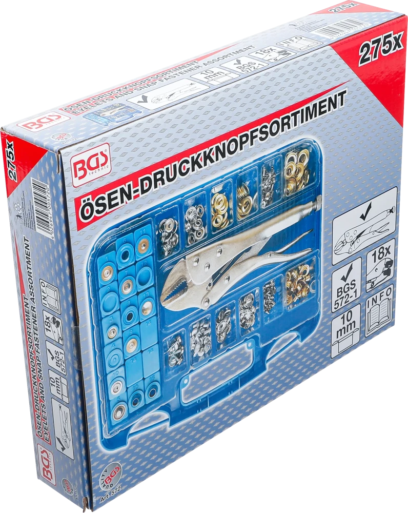 Szegecskészlet | 275 darabos