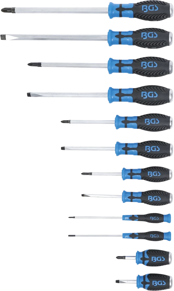 Csavarhúzó készlet | 6,3 mm (1/4") belső négyszögű | 12 darabos