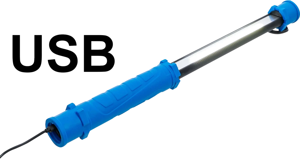 Akkus COB-LED-es motorháztetőre rögzíthető lámpa feszítőszerkezetes tartóval | 2 COB-LED-es kézi munkalámpa