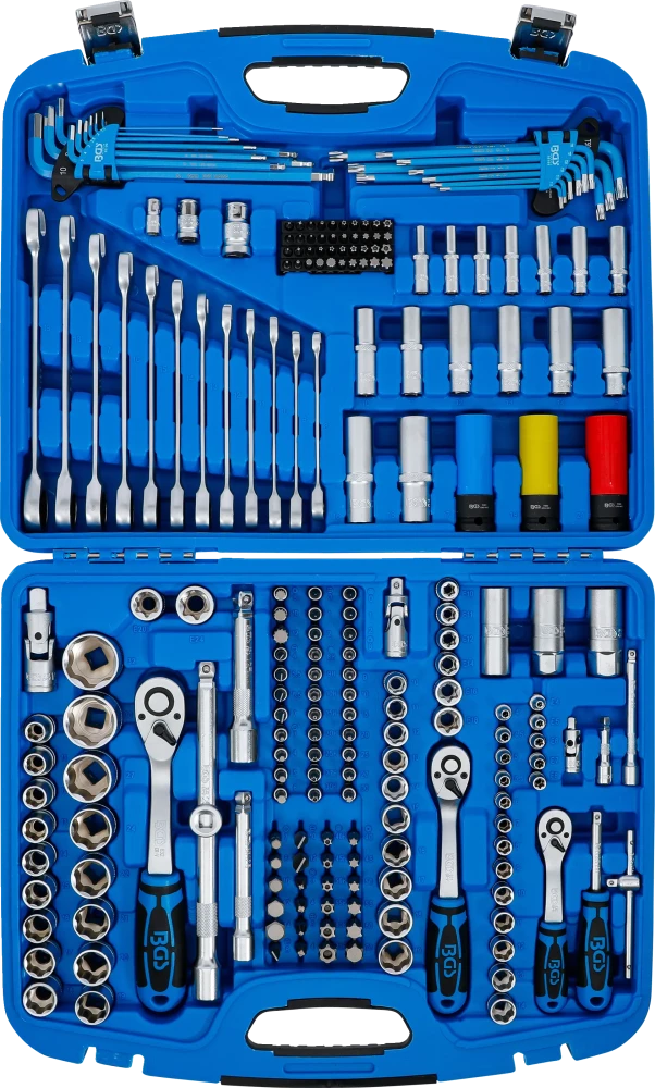 Dugókulcskészlet | 6,3 mm (1/4") / 10 mm (3/8") / 12,5 mm (1/2") | 218 darabos