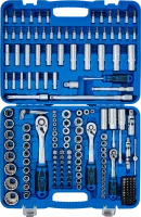 Dugókulcskészlet, tizenkétszögletű | 6,3 mm (1/4") / 10 mm (3/8") / 12,5 mm (1/2") | 192 darabos