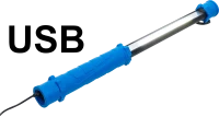 Akkus COB-LED-es motorháztetőre rögzíthető lámpa feszítőszerkezetes tartóval | 2 COB-LED-es kézi munkalámpa