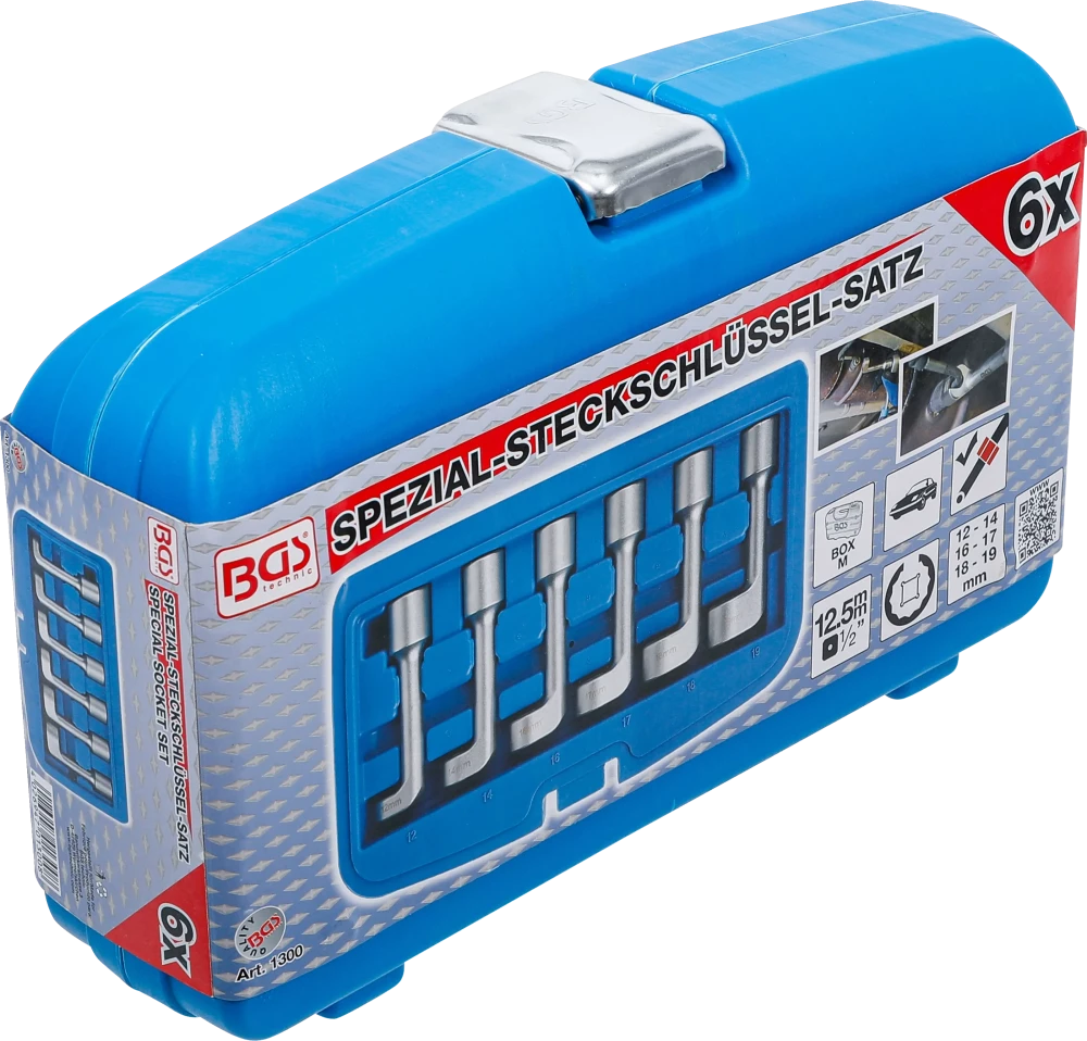 Speciális dugókulcskészlet | 12,5 mm (1/2") | 12 - 19 mm