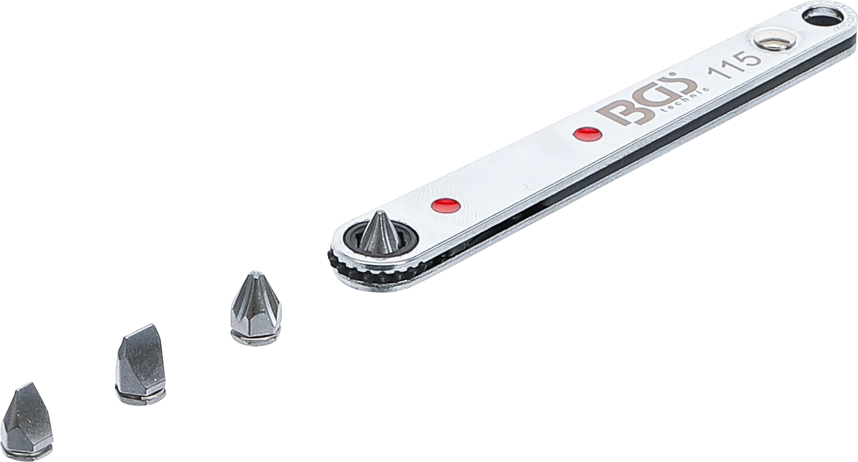 Cliquet à embout spécial, ultra mince | 6,3 mm (1/4") | avec 4 embouts spéciaux