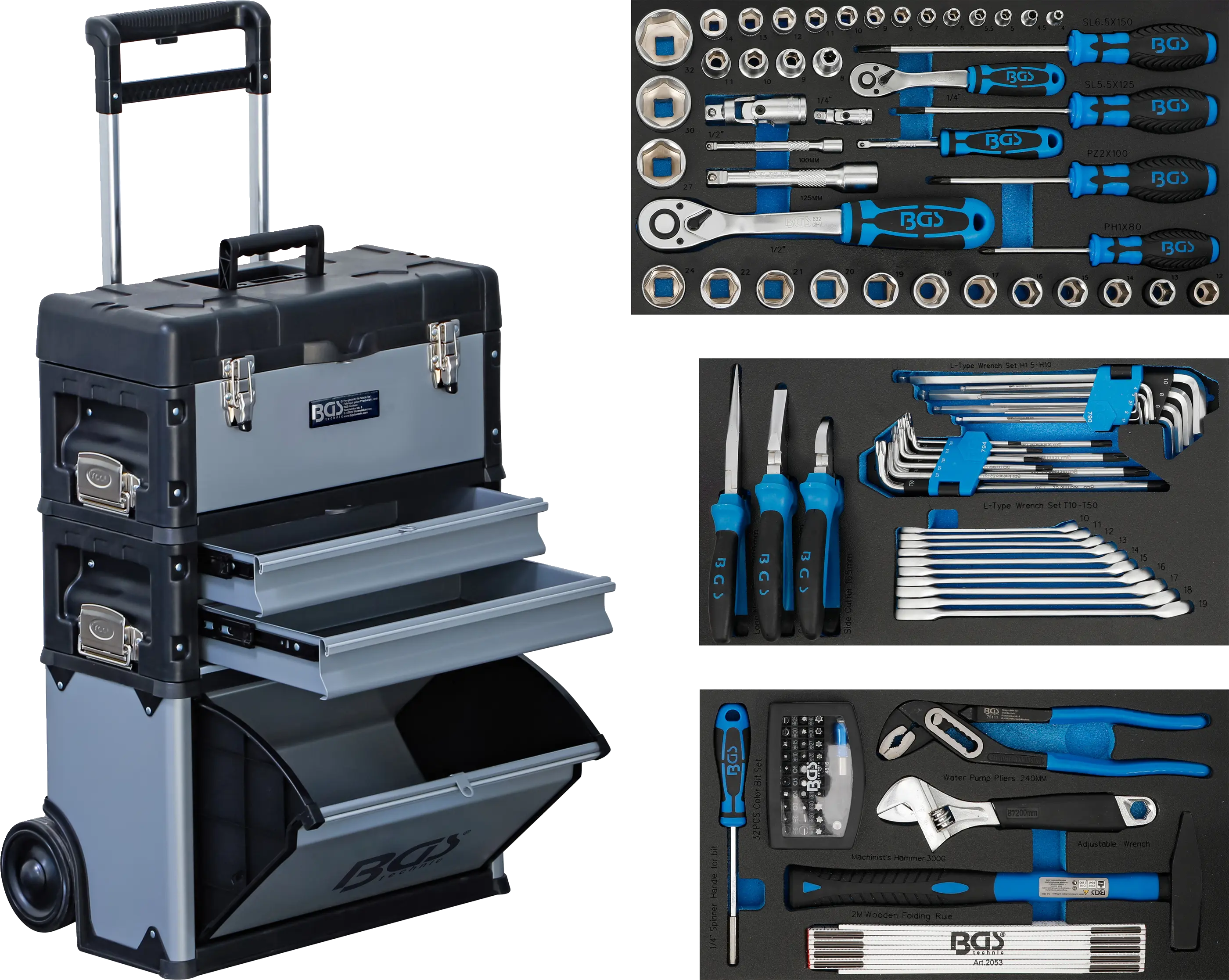 Chariot de montage | mobile | avec 111 outils