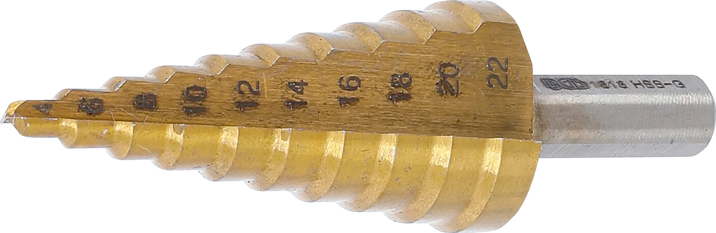 Foret étagé | nitrure de titane | Ø 4 - 22 mm
