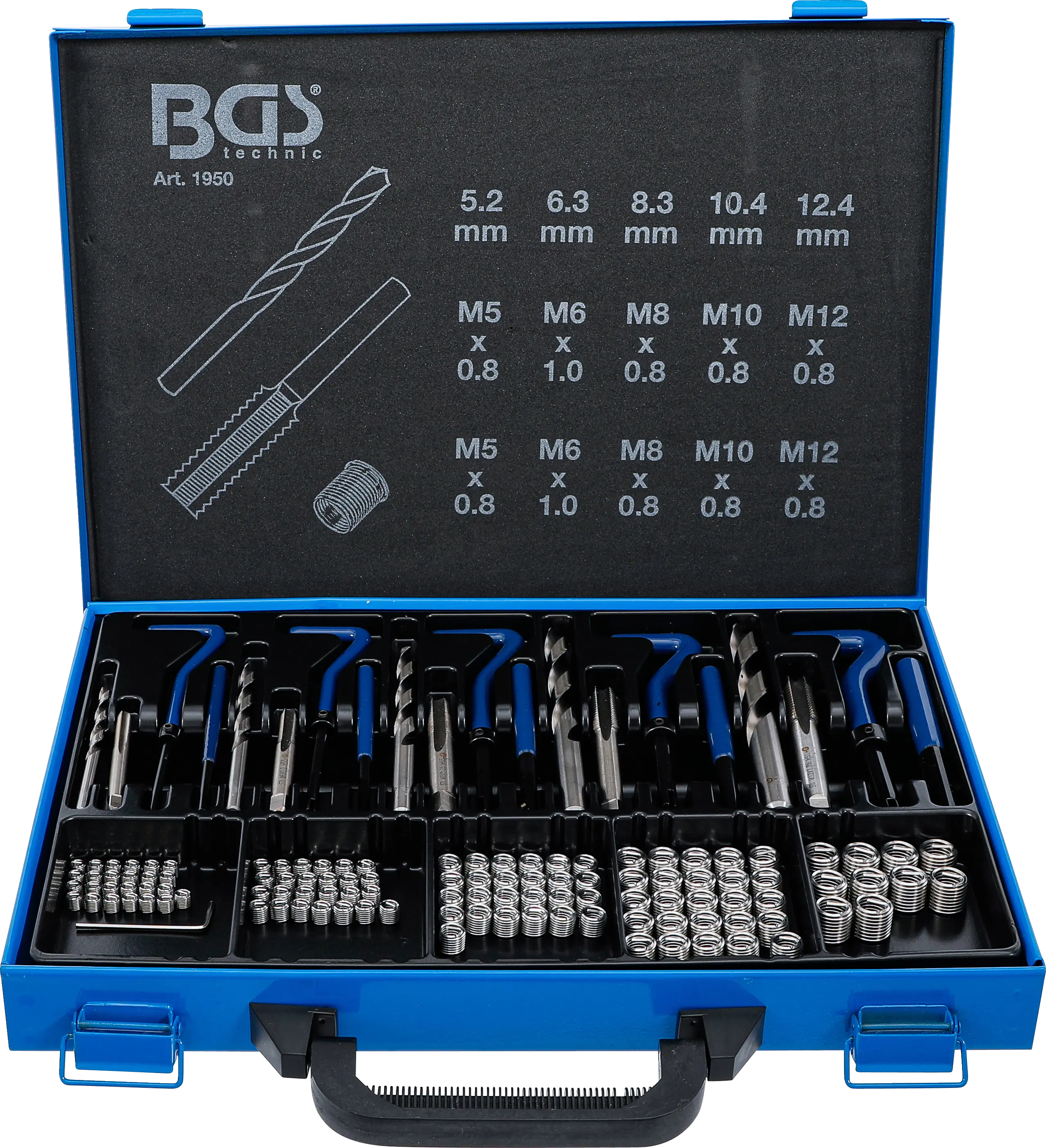 Kit de réparation de filets | M5 - M12 | 130 pièces