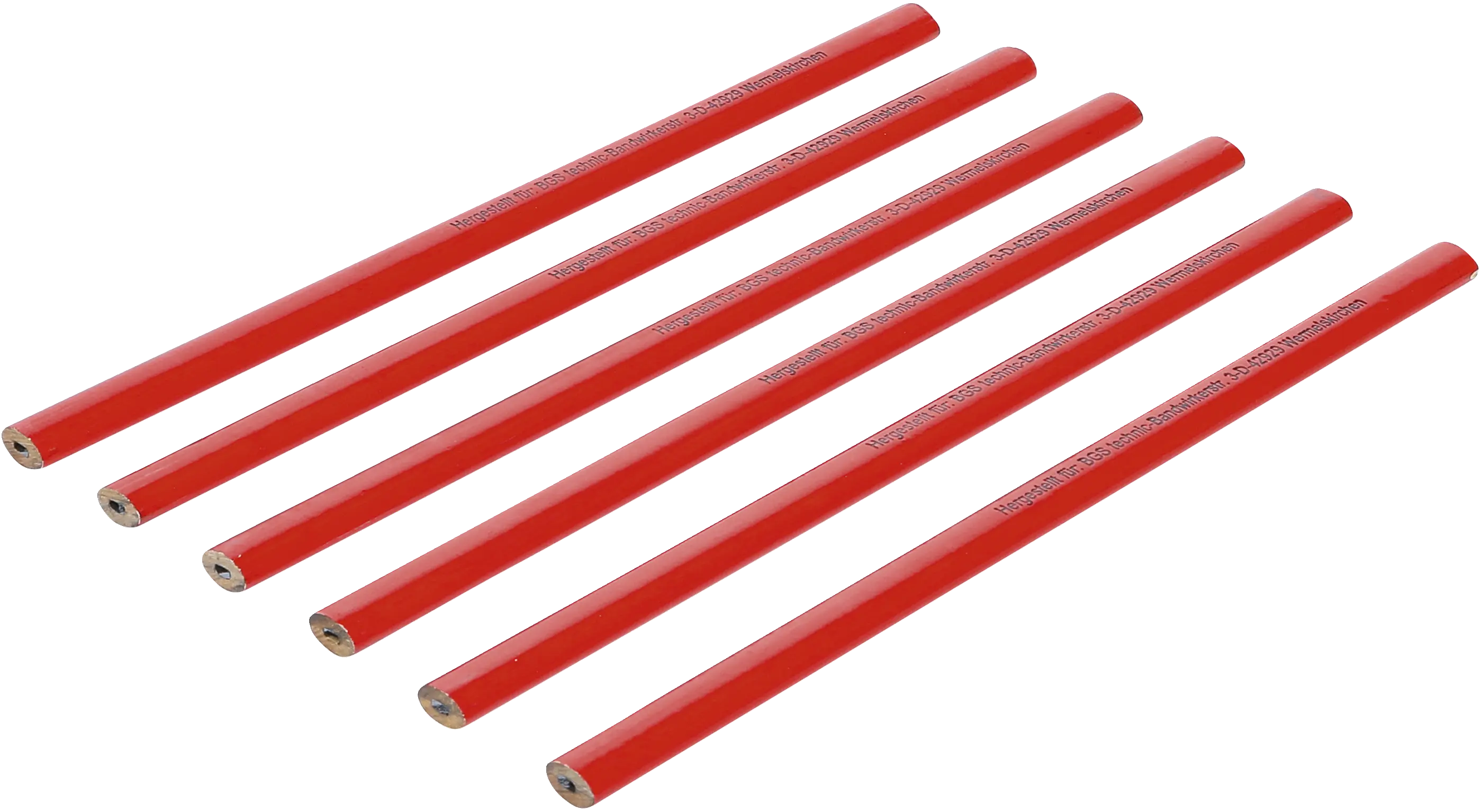 Crayons de menuisier | 250 mm | 6 pièces