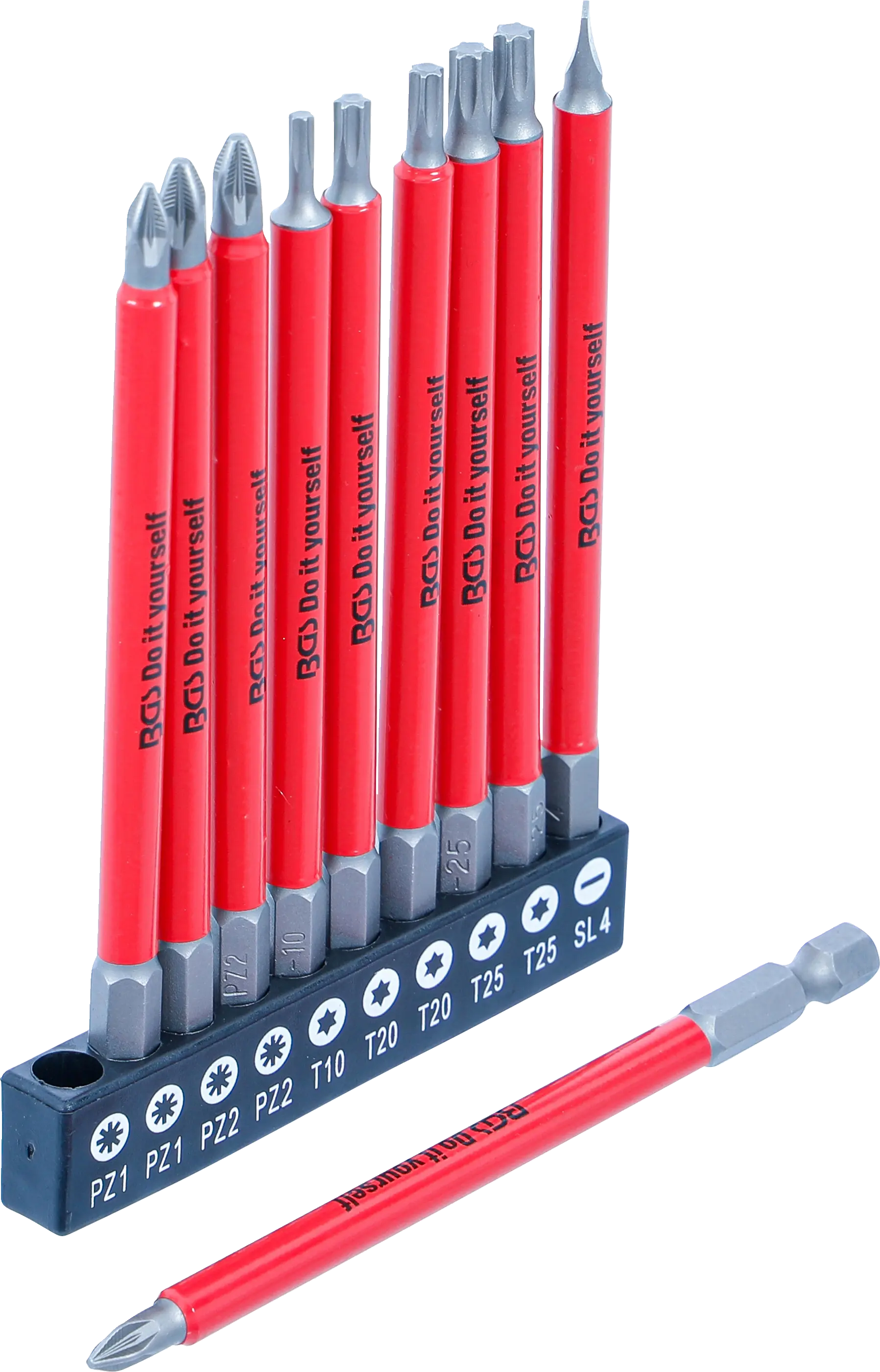 Jeu d’embouts antidérapants | magnétiques | 110 mm | 10 pièces