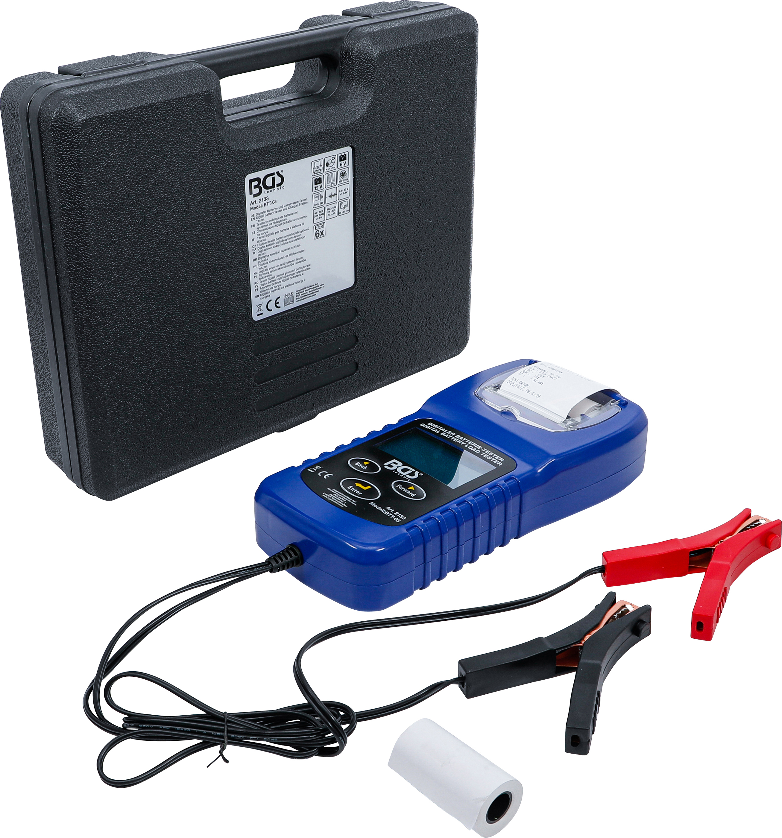 Digitaler Batterie- und Ladesystem-Tester | mit Drucker